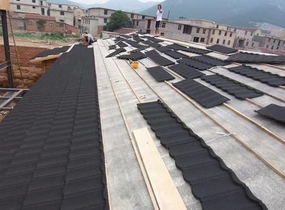 彩石瓦工程案例 彩石瓦工程案例